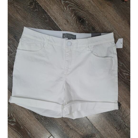 Wit & Wisdom White Cuffed Women's Shorts size 10 Ab‎ solution #P2 - Picture 1 of 4